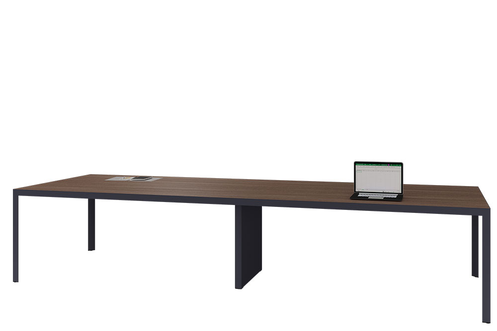 Studio Mesa de Consejo con Pata Central Electrificable — 2.00 x 1.20 mts.